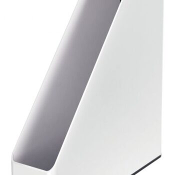 Leitz Wow Dual Colour Magazine File White Black 53621095 Fusion Office