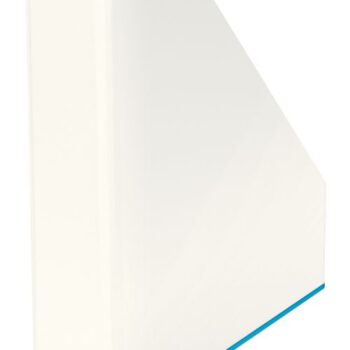Leitz Wow Dual Colour Magazine File White Blue 53621036 Fusion Office