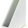 Leitz Wow Dual Colour Magazine File White Green 53621054 Fusion Office