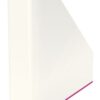 Leitz Wow Dual Colour Magazine File White Pink 53621023 Fusion Office