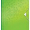 Leitz Wow Expanding Organiser Files Green 45890054 Pack 5 Fusion Office