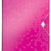 Leitz Wow Expanding Organiser Files Metallic Pink 45890023 Pack 5 Fusion Office