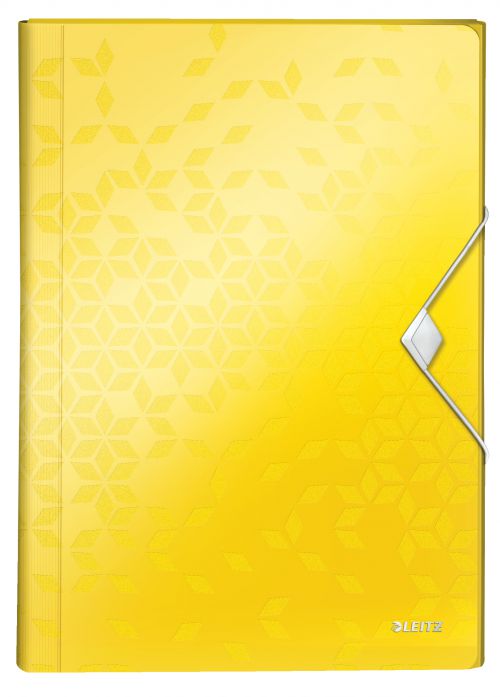 Leitz Wow Expanding Organiser Files Yellow 45890016 Pack 5 Fusion Office