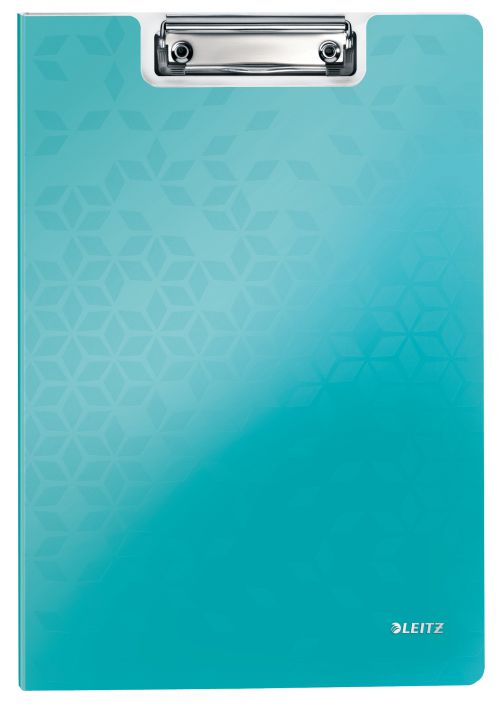 Leitz Wow Foldover Clipboard A4 Ice Blue 41990051 Pack 10 Fusion Office