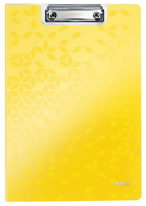 Leitz Wow Foldover Clipboard A4 Yellow 41990016 Fusion Office