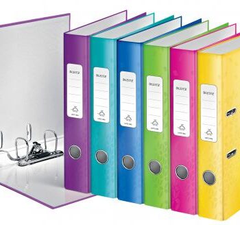 Leitz Wow Lever Arch Files 50mm Assorted 10061099 Pack 10 Fusion Office