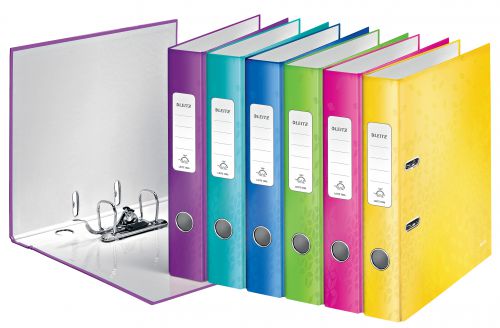 Leitz Wow Lever Arch Files 50mm Assorted 10061099 Pack 10 Fusion Office