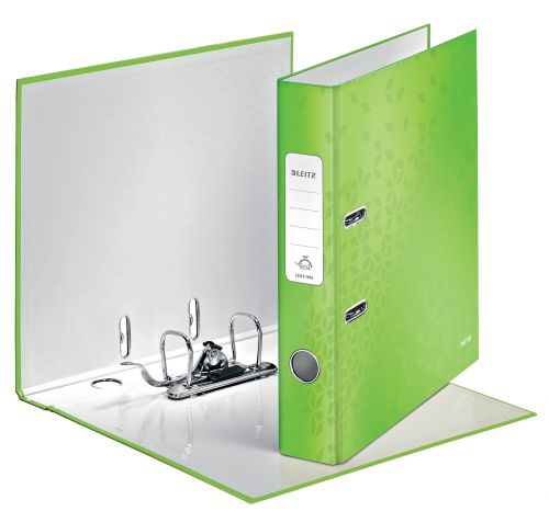 Leitz Wow Lever Arch Files 50mm Green 10060054 Pack 10 Fusion Office