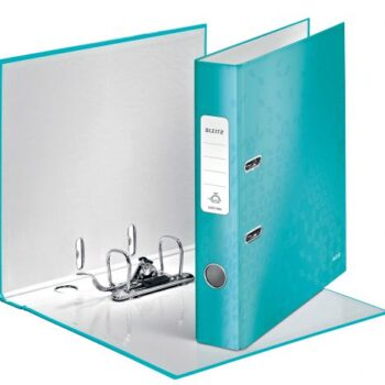 Leitz Wow Lever Arch Files 50mm Ice Blue 10060051 Pack 10 Fusion Office