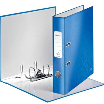 Leitz Wow Lever Arch Files 50mm Metallic Blue 10060036 Pack 10 Fusion Office