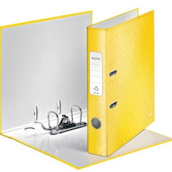 Leitz Wow Lever Arch Files 50mm Yellow 10060016 Pack 10 Fusion Office