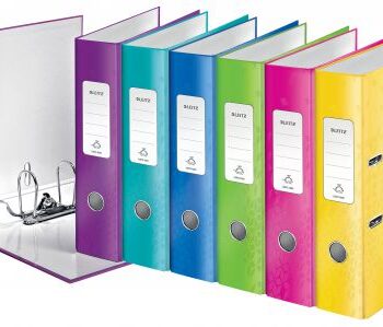 Leitz Wow Lever Arch Files Assorted A4 10051099 Pack 10 Fusion Office