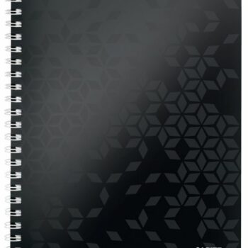 Leitz Wow Notebook A4 Polyprop Cover Black 46370095 Pack 6 Fusion Office