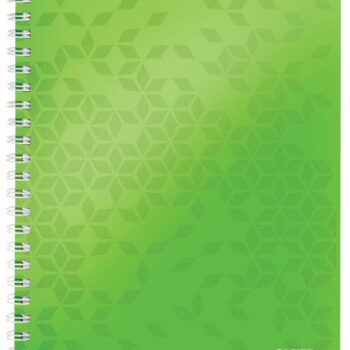 Leitz Wow Notebook A4 Polyprop Cover Green 46370054 Pack 6 Fusion Office