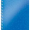 Leitz Wow Notebook A4 Polypropylene Cover Blue 46370036 Pack 6 Fusion Office