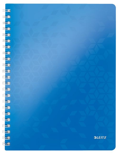 Leitz Wow Notebook A4 Polypropylene Cover Blue 46370036 Pack 6 Fusion Office