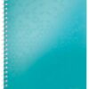 Leitz Wow Notebook A4 Polypropylene Cover Ice Blue 46370051 Pack 6 Fusion Office