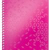 Leitz Wow Notebook A4 Polypropylene Cover Pink 46370023 Pack 6 Fusion Office
