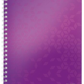 Leitz Wow Notebook A4 Polypropylene Cover Purple 46370062 Pack 6 Fusion Office