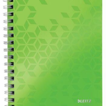 Leitz Wow Notebook A5 Polyprop Cover Green 46390054 Pack 6 Fusion Office