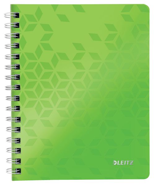 Leitz Wow Notebook A5 Polyprop Cover Green 46390054 Pack 6 Fusion Office