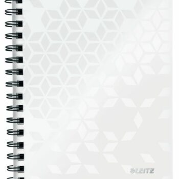 Leitz Wow Notebook A5 Polyprop Cover White 46390001 Pack 6 Fusion Office