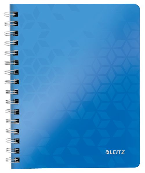 Leitz Wow Notebook A5 Polypropylene Cover Blue 46390036 Pack 6 Fusion Office