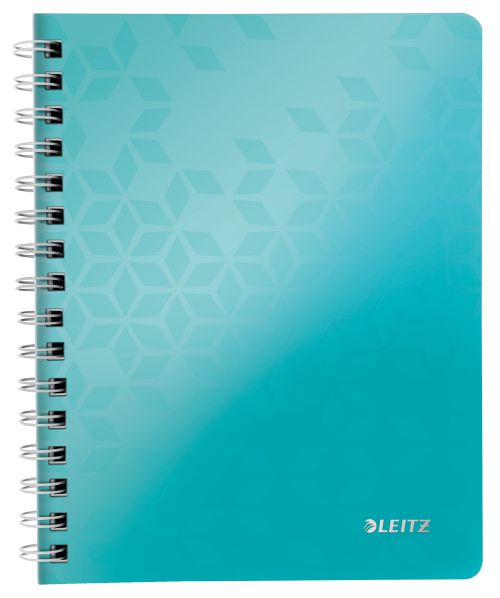 Leitz Wow Notebook A5 Polypropylene Cover Ice Blue 46390051 Pack 6 Fusion Office