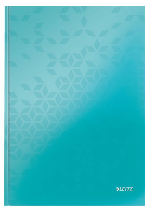 Leitz Wow Notebooks A4 Ruled Ice Blue Cover 46251051 Pack 6 Fusion Office