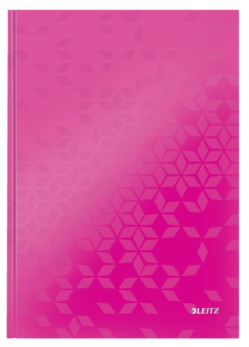 Leitz Wow Notebooks A4 Squared Pink Cover 46261023 Pack 6 Fusion Office