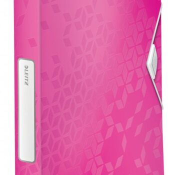 Leitz Wow Polypropylene Box Files Metallic Pink 46290023 Pack 5 Fusion Office
