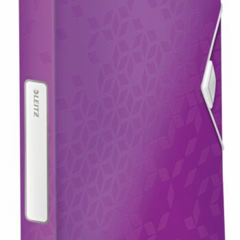 Leitz Wow Polypropylene Box Files Purple 46290062 Pack 5 Fusion Office