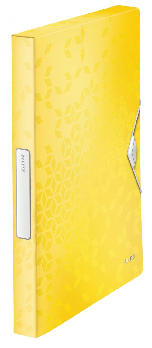 Leitz Wow Polypropylene Box Files Yellow 46290016 Pack 5 Fusion Office