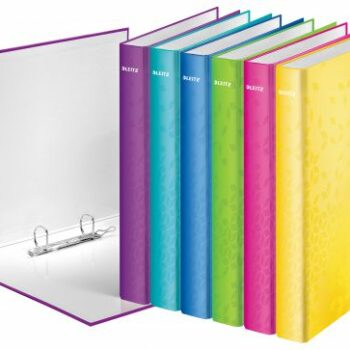 Leitz Wow Ring Binders Assorted A4 42412099 Pack 10 Fusion Office