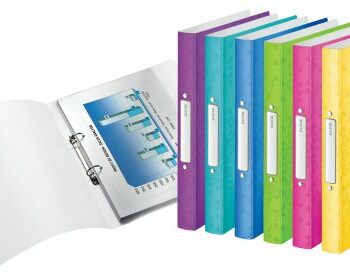 Leitz Wow Ring Binders Polypropylene Assorted 25mm 2 Ring Pack 12 Fusion Office