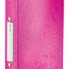 Leitz Wow Ring Binders Polypropylene Pink 25mm 2 Ring 42570023 Pack 10 Fusion Office