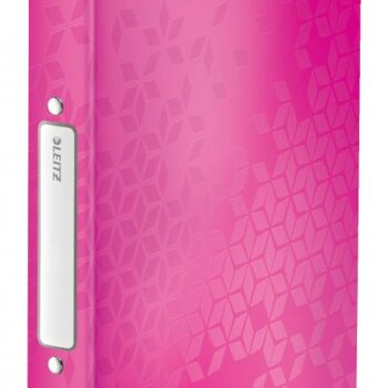 Leitz Wow Ring Binders Polypropylene Pink 25mm 2 Ring 42570023 Pack 10 Fusion Office