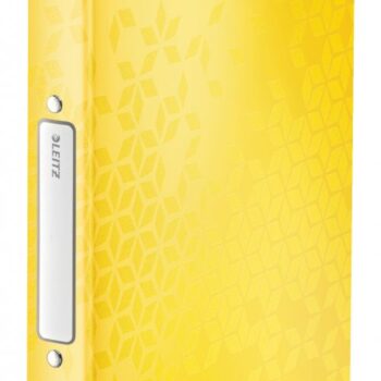 Leitz Wow Ring Binders Polypropylene Yellow 25mm 2 Ring 42570016 Pack 10 Fusion Office