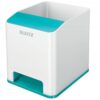 Leitz Wow Sound Pen Holder White Ice Blue 53631051 Fusion Office