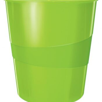 Leitz Wow Waste Bin 15litres Green 52781054 Fusion Office