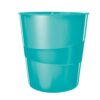 Leitz Wow Waste Bin 15litres Ice Blue 52781051 Fusion Office