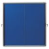 Nobo Blue Felt Lockable Notice Board 12xa4 925x970mm 1902566 Fusion Office
