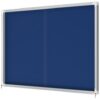 Nobo Blue Felt Lockable Notice Board 18xa4 1355x970mm 1915334 Fusion Office