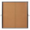Nobo Cork Lockable Notice Board 12xa4 925x970mm 1902574 Fusion Office