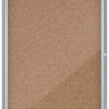 Nobo Cork Lockable Notice Board 4xa4 494x668mm 1902561 Fusion Office