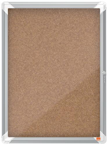 Nobo Cork Lockable Notice Board 4xa4 494x668mm 1902561 Fusion Office