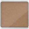 Nobo Cork Lockable Notice Board 6xa4 709x668mm 1902562 Fusion Office