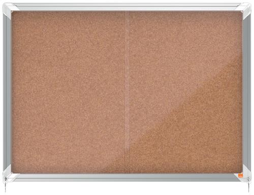 Nobo Cork Lockable Notice Board 8xa4 924x668mm 1915331 Fusion Office