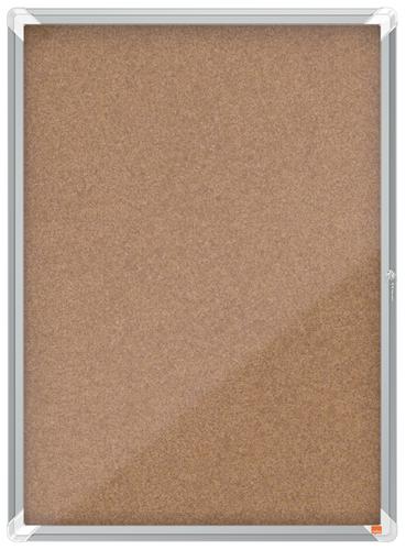 Nobo Cork Lockable Notice Board 9xa4 709x970mm 1902564 Fusion Office