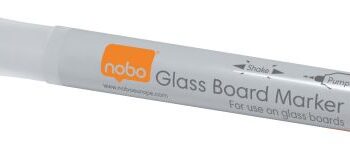 Nobo Glass Whiteboard Markers White 1905323 Pack 4 Fusion Office